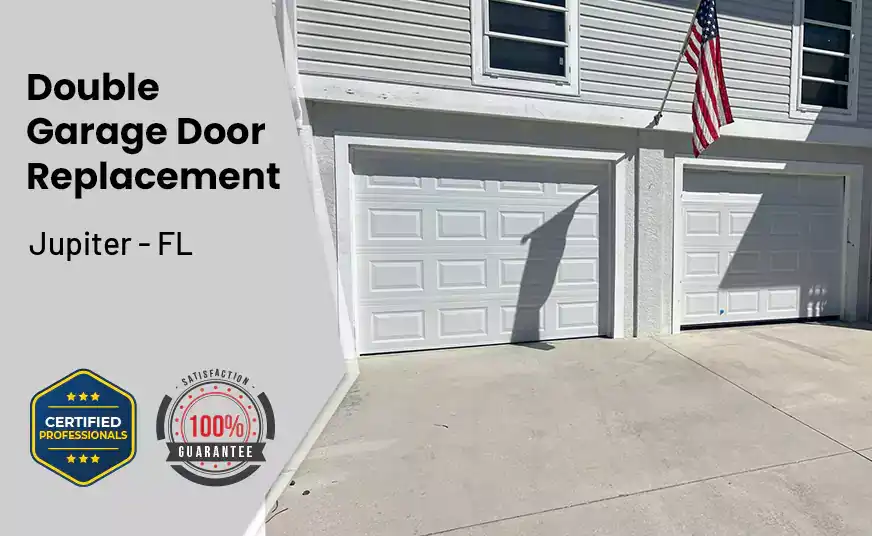 Double Garage Door Replacement Jupiter - FL