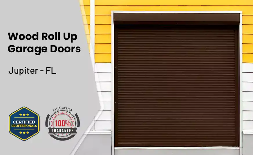 Wood Roll Up Garage Doors Jupiter - FL